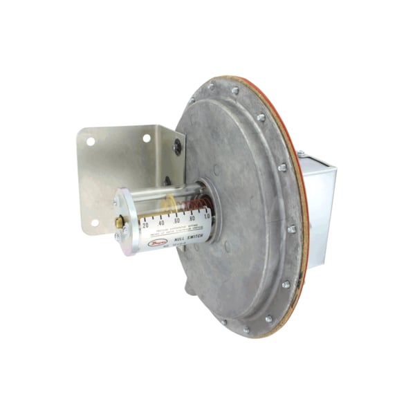 Floating contact null switch, range 1.0-4.0" w.c., adj. null span, .03 min. set, .12 max. Set.
